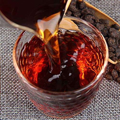 Té chino Pu'er 500 g (1.1LB) Té maduro de Puer Té negro Té viejo Té cocinado Árboles viejos Té Pu erh Cuidado de la… - Imagen 6