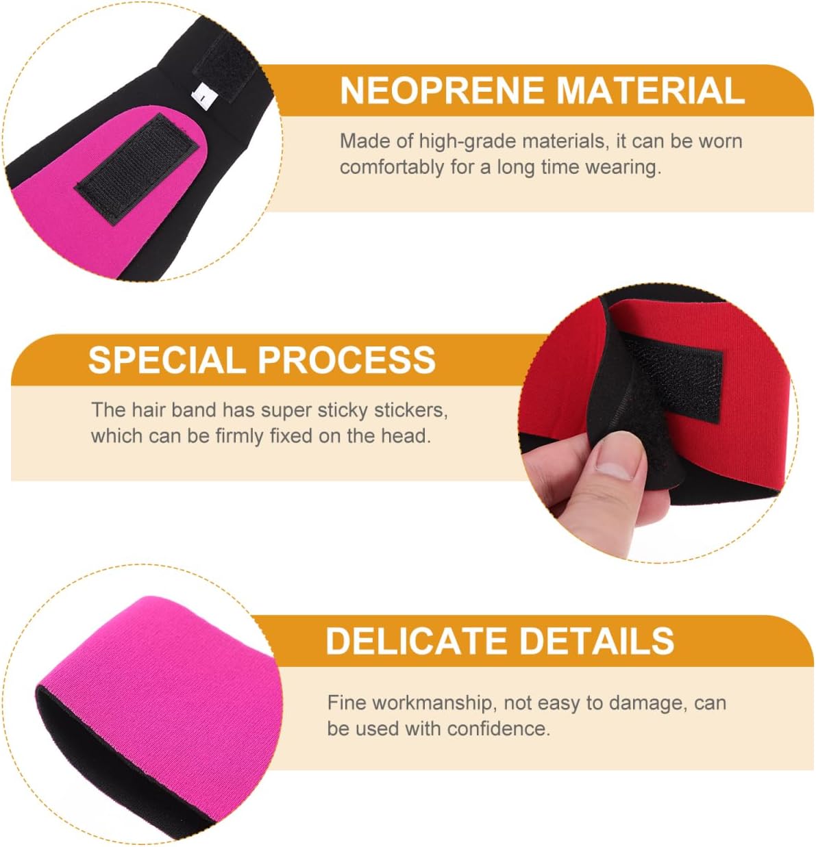 4Pcs Adjustable Swim Headbands for Women Ear Protection Strap Comfortable Breathable Ear Guard for Swimming and Bathing