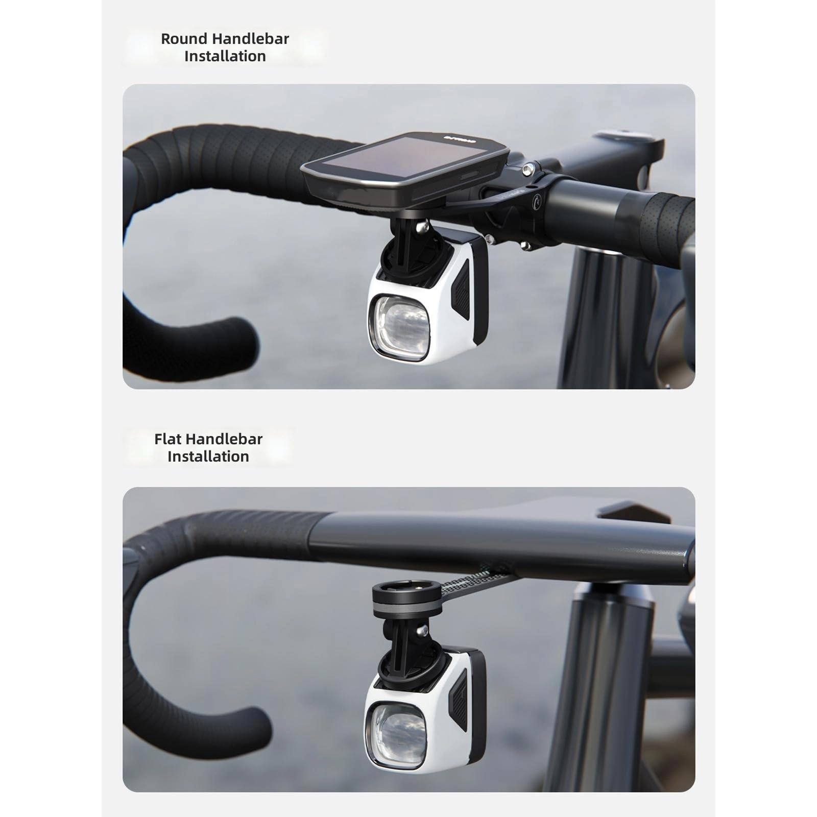 Luce anteriore per bici da strada Potente faro per biciclette Lampada da ciclismo impermeabile Lampada da ciclismo ad alta luminosità Strumento per esterni Potente faro per biciclette
