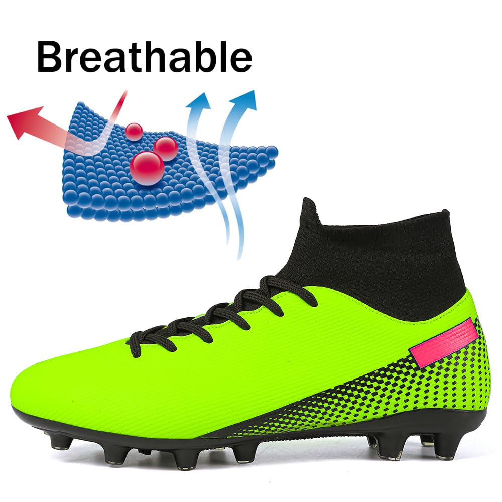 zephz Wide Traxx Black/Space Cherry Soccer Cleat Youth 3.5