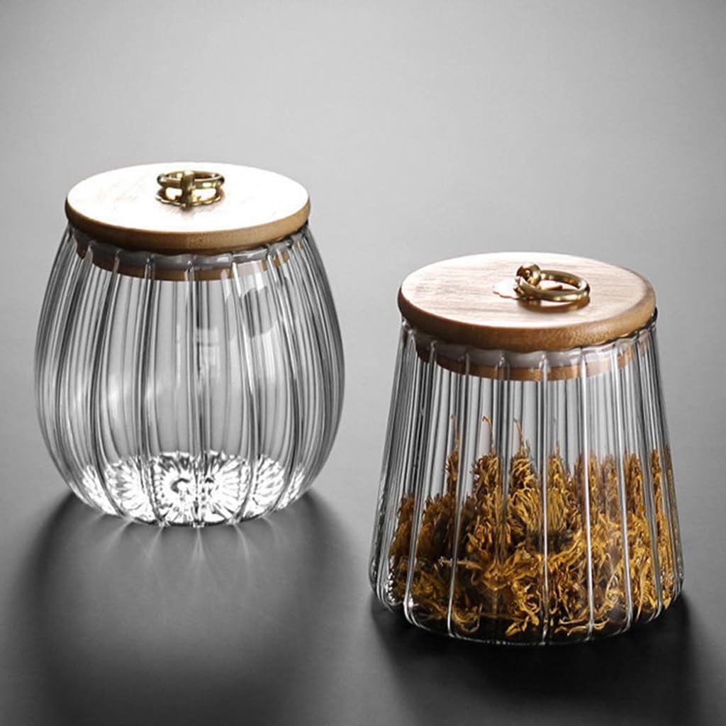SONGCHAO Sugar Jar Coffee Bean Storage Jar, Moisture-Proof, Glass Tea, Sealed Tea Canister