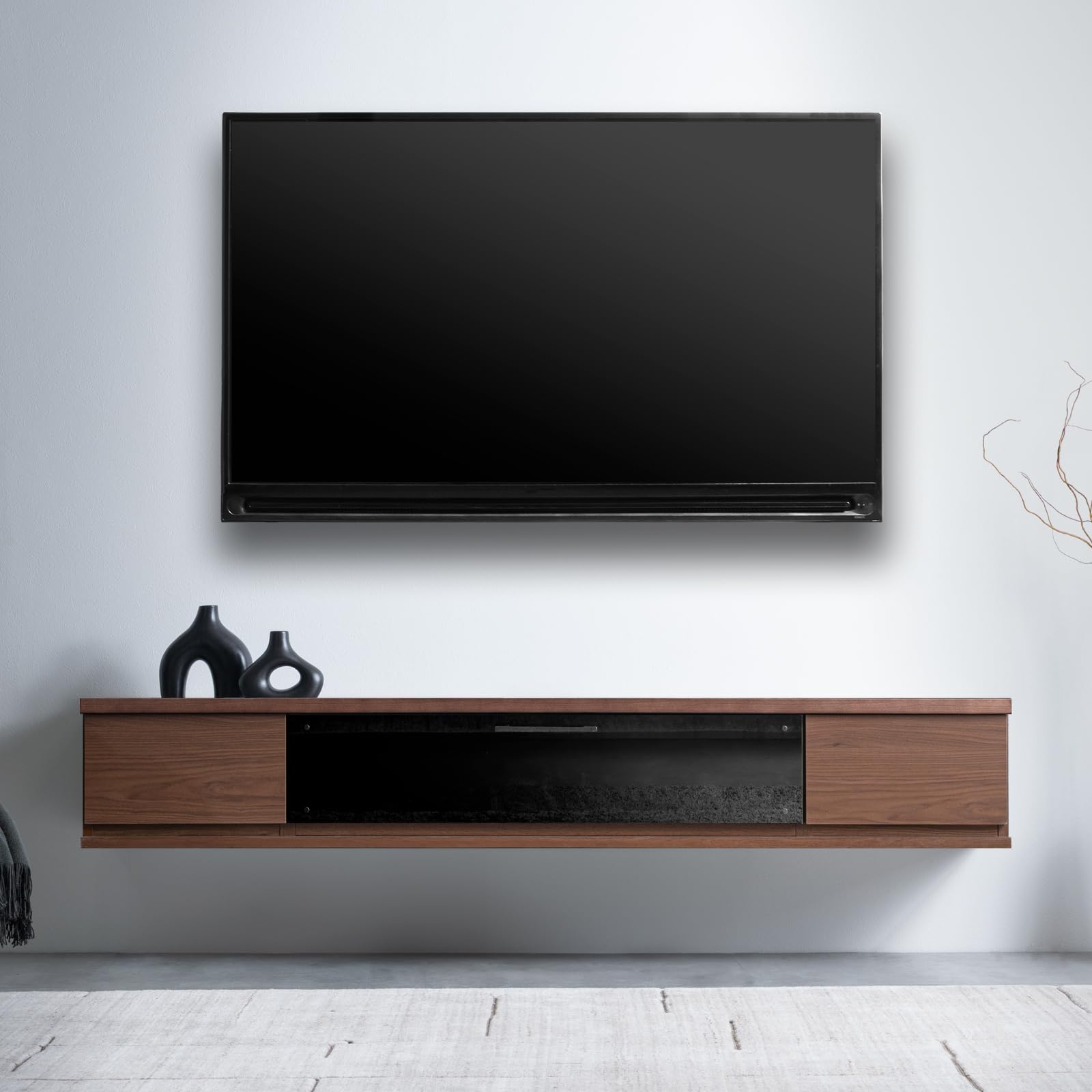 Amazon｜タンスのゲン テレビ台 フロート 壁掛け 180cm 完成品 国産