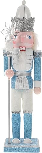 VOSAREA Figura de cascanueces de Navidad de madera, cascanueces de madera, adorno festivo de cascanueces de madera para escritorio de Navidad,