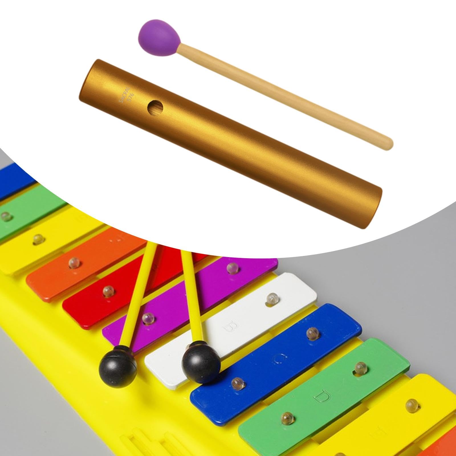 Wah Tube Tubo ritmico educativo per Bambini Strumento Musicale Leggero Guiro, Orangina