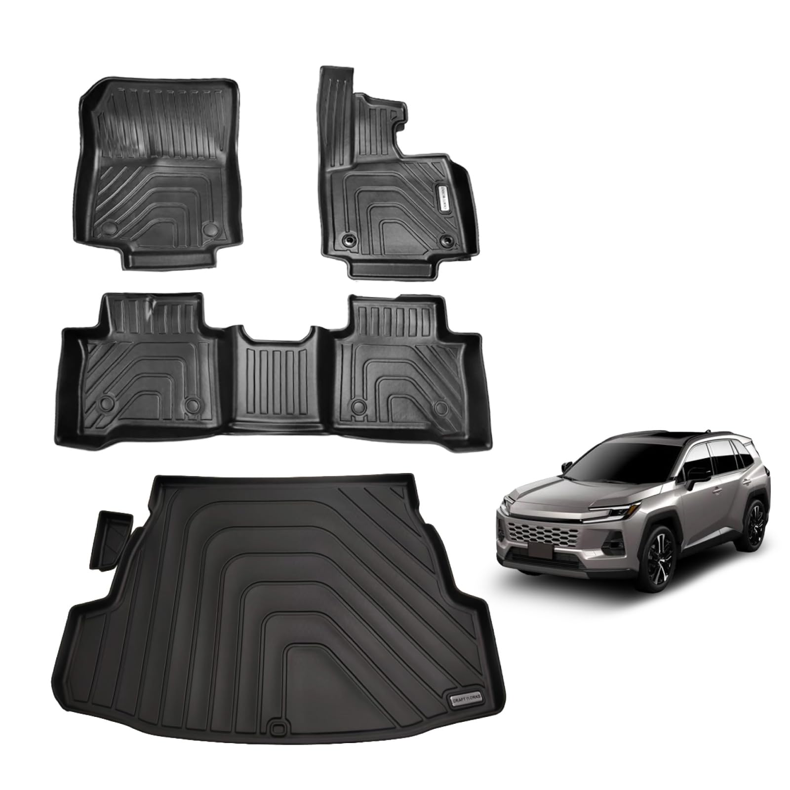 Amazon | [自動車整備士監修] クラフトワークス 新型 RAV4 60系 マット