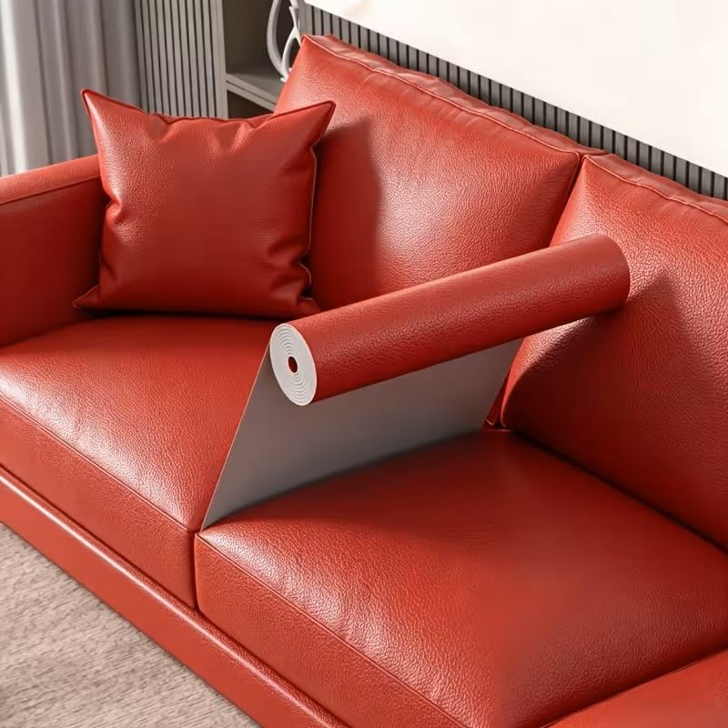 Large Self-Adhesive Faux Leather Repair Patch Suitable for Sofa-Office Chair-Motorcycle Seat-Car-Chair-Furniture Repair - Quick Fix Leather Repair Patch (Dark Maroon Leather 12x20)-image-41