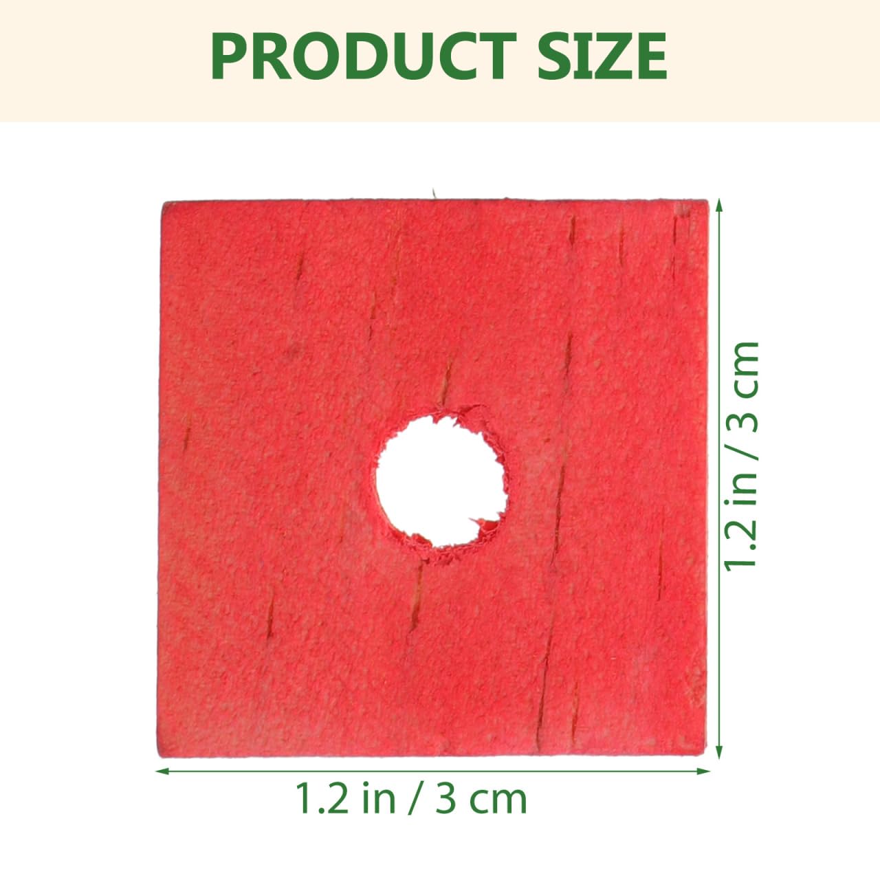 SUPVOX Lot de 100 blocs à mâcher en bois pour oiseaux : jouets pour perroquets, jouets pour perroquets à faire soi-même pour déchiquetage de grands oiseaux (couleurs mélangées)