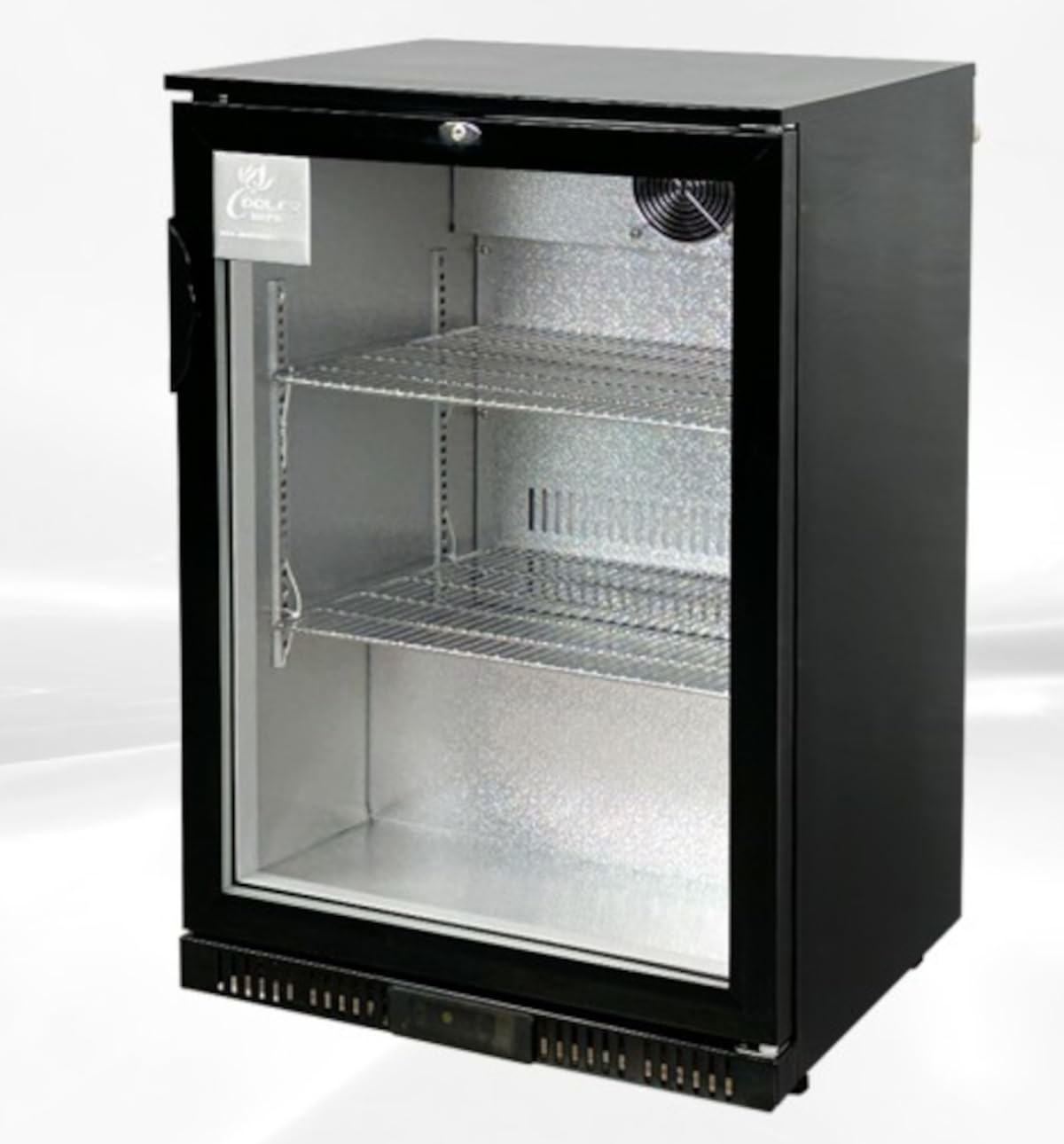 Beer Back Bar Cooler 1 door 24" Commercial Refrigerator 24" Black Beverage Cooler Counter Height 35°-46°F with 1 Glass Door - 4.6 Cu.Ft lg-138h | Fridge.com