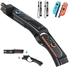 FASTSNAIL [Switch 1/2 Compatible] Shooting Game Gun for Nintendo Switch 2/1/OLED, Detachable Gun Handle with portable for ...