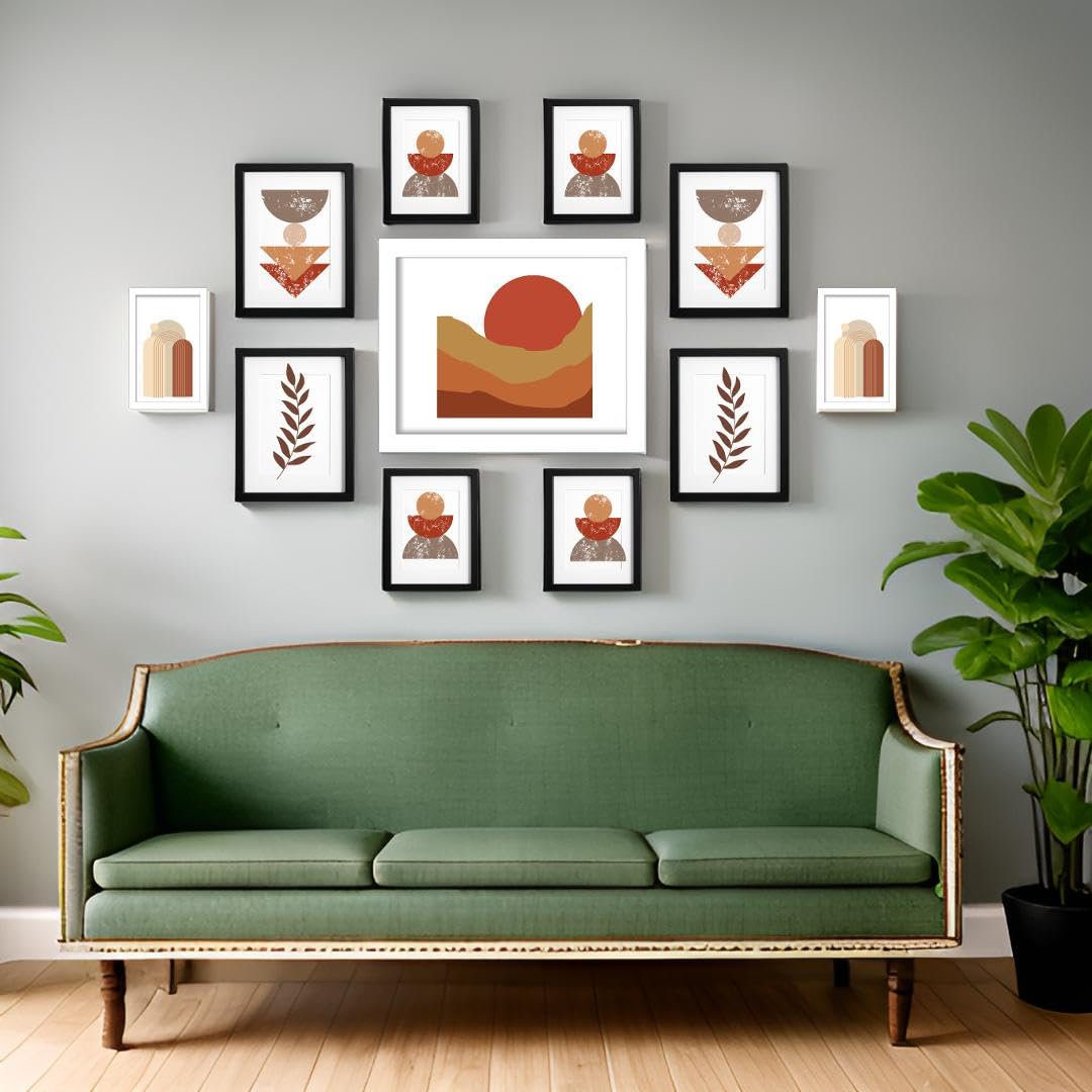 Dev Aastha Photo Frame For Wall | Wooden Frames For Wall Decoration | Solid Black & White Photo Frames | Picture Frame | Rectangular Photo Frame For Home/Office | Photo Frame Set | Pack Of 11 (B0D57146JD) Amazon Price History, Amazon Price Tracker