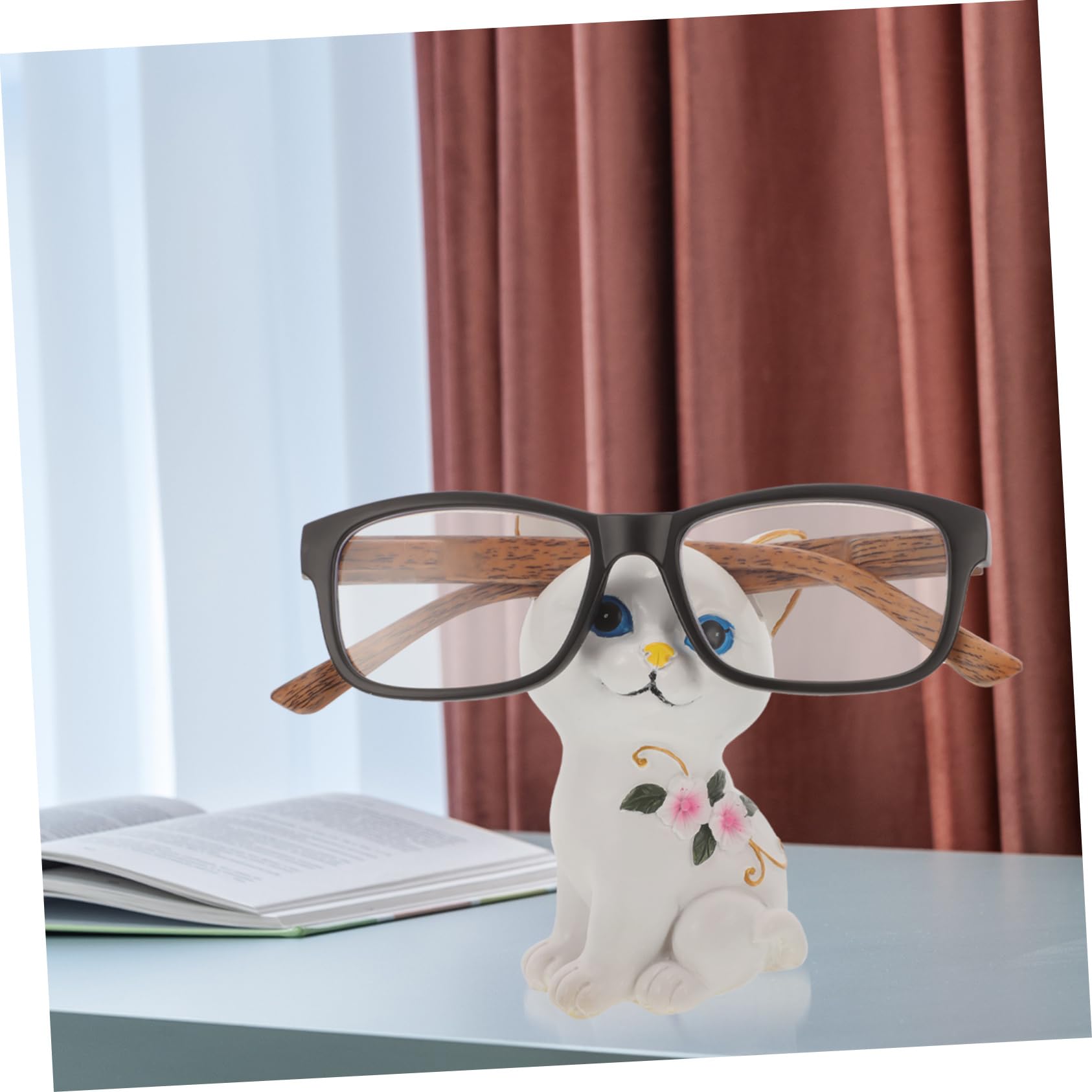 5pezzi Portaocchiali Forma Di Gatto Espositore Per Occhiali Creativo e Decorativo Per Casa e Ufficio Supporto Sicuro e Stabile Per Proteggere Le Tue Lenti