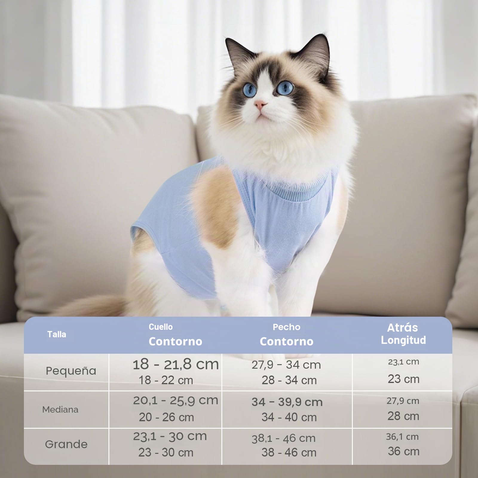 Avont Body De Recuperación para Gatos, Mono Suave para Después De Cirugía, Alternativa Transpirable para Gatas Esterilizadas, Cuidado De Heridas En La Piel, Color Púrpura, Talla S