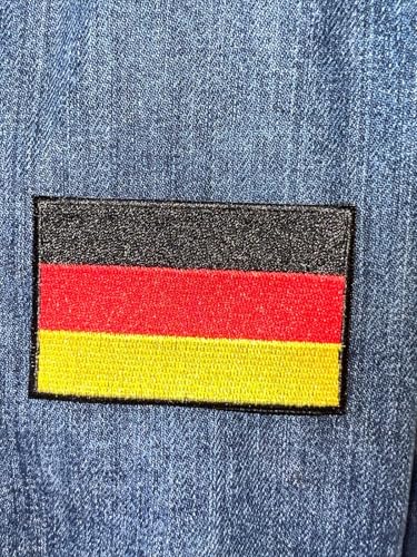 Aufnäher für Jacken Bügelbild Aufbügler Iron on Patches Applikation Aufnäher Deutschland 8 cm