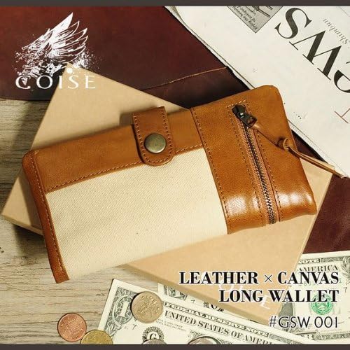 Amazon プルアップレザー キャンバス製長財布 Goise 財布 ロングウォレット メンズ レディース 革 レザー 帆布 ダークブラウン ジュエリー 通販 Amazon プルアップレザー キャンバス製長財布 Goise 財布 ロングウォレット メンズ レディース 革 レザー 帆布 ダークブラウン ジュエリー 通販