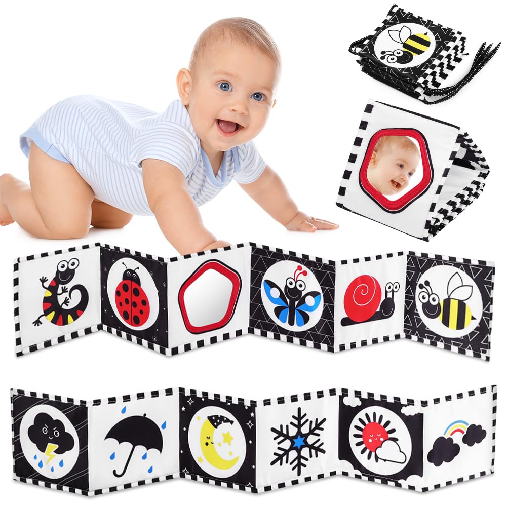 Vicloon Stoff-Buch,Bilderbuch aus Stoff,Zahlenlernspielzeug für Kleinkinder,Wahrnehmungs-Lernspielzeug,Geschenke für Babys