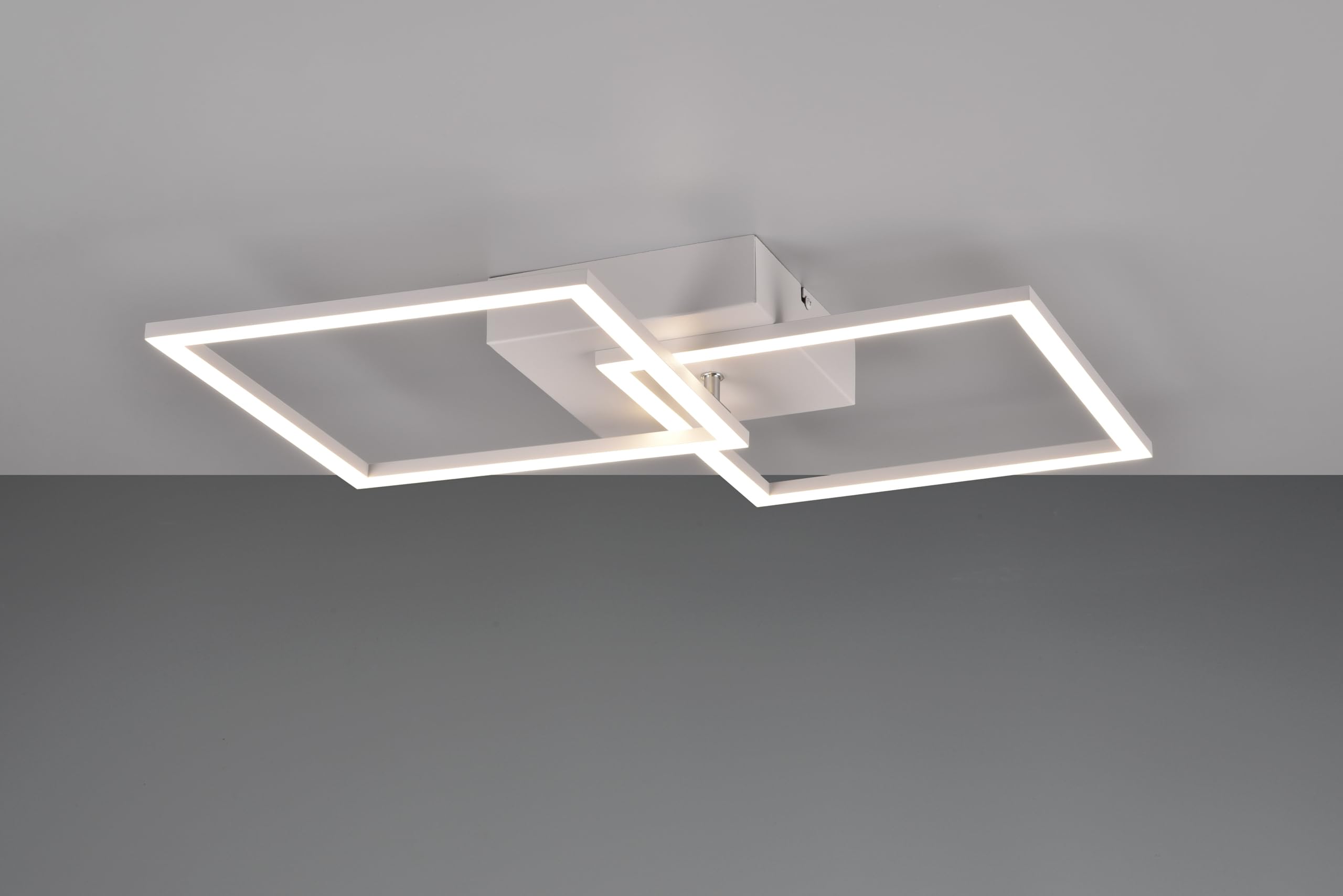 Reality LED Plafonnier Trail R64492131, Métal Blanc mat, avec LED 20 Watt