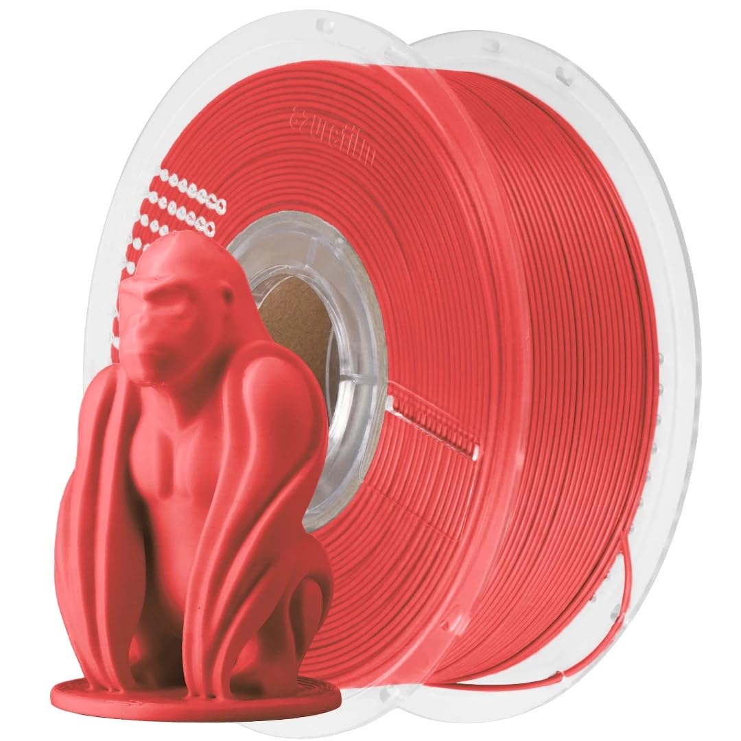 AzureFilm PLA Matte HS 1,75 mm 3D-Drucker-Filament, 1-kg-Spule, Hohe Geschwindigkeit, Ultra-mattes Finish, Einfaches Drucken, PLA-Filament, Für Hochgeschwindigkeitsdrucker