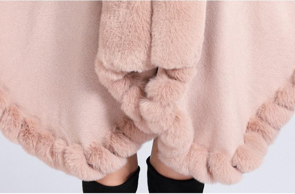 WLLDDDIU Cardigan En Laine Pour Femme En Fausse Fourrure De Lapin