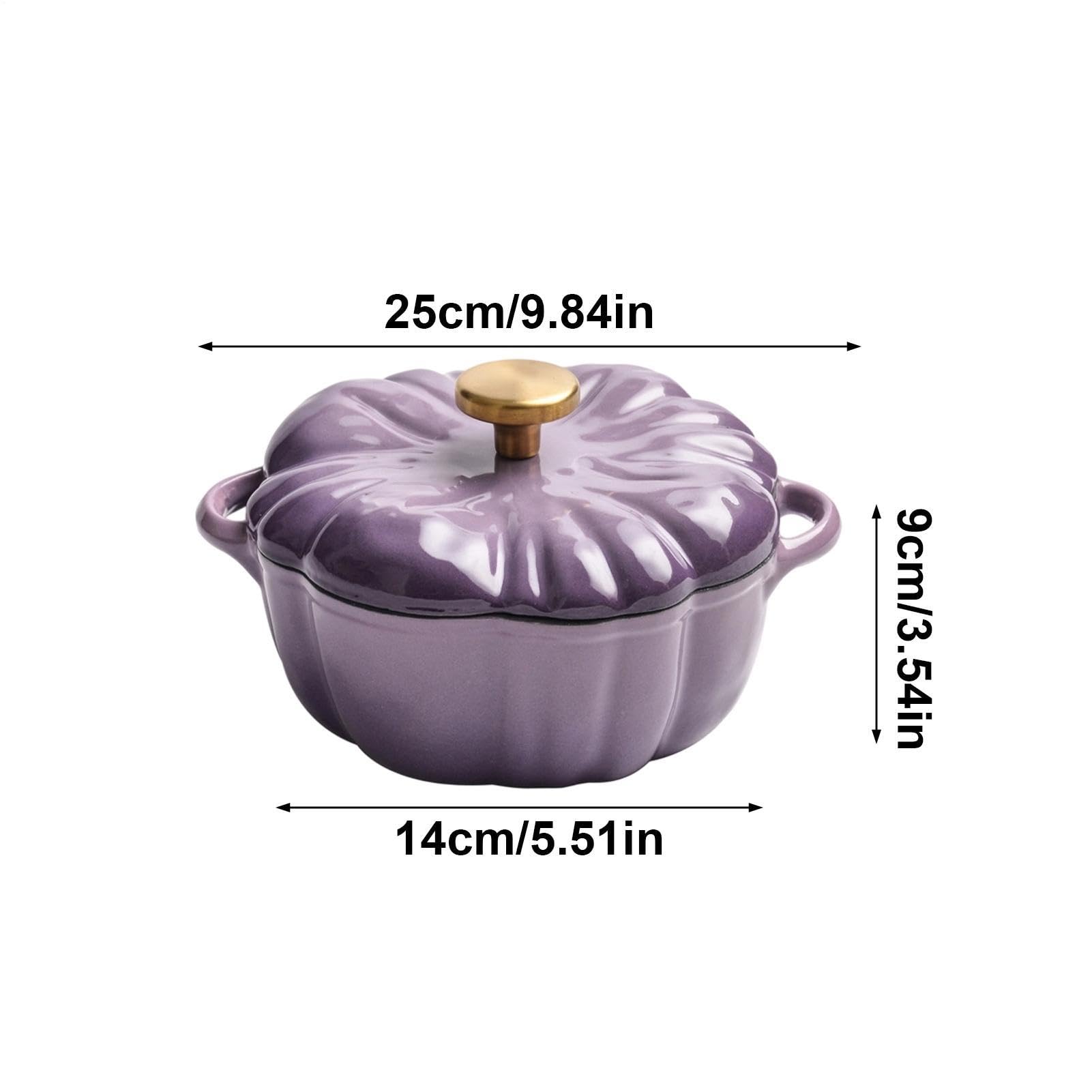 Cacerola Holandesa De Hierro Fundido Con Tapa Olla calabaza resistente 2,8