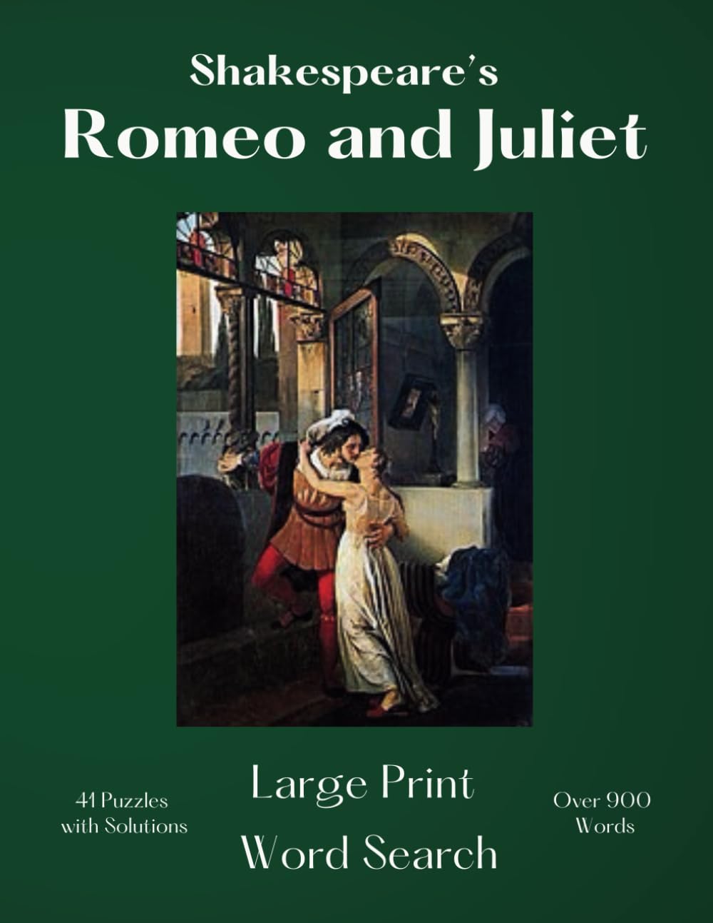 Shakespeare's Romeo and Juliet Word Search Large Print Large Grid