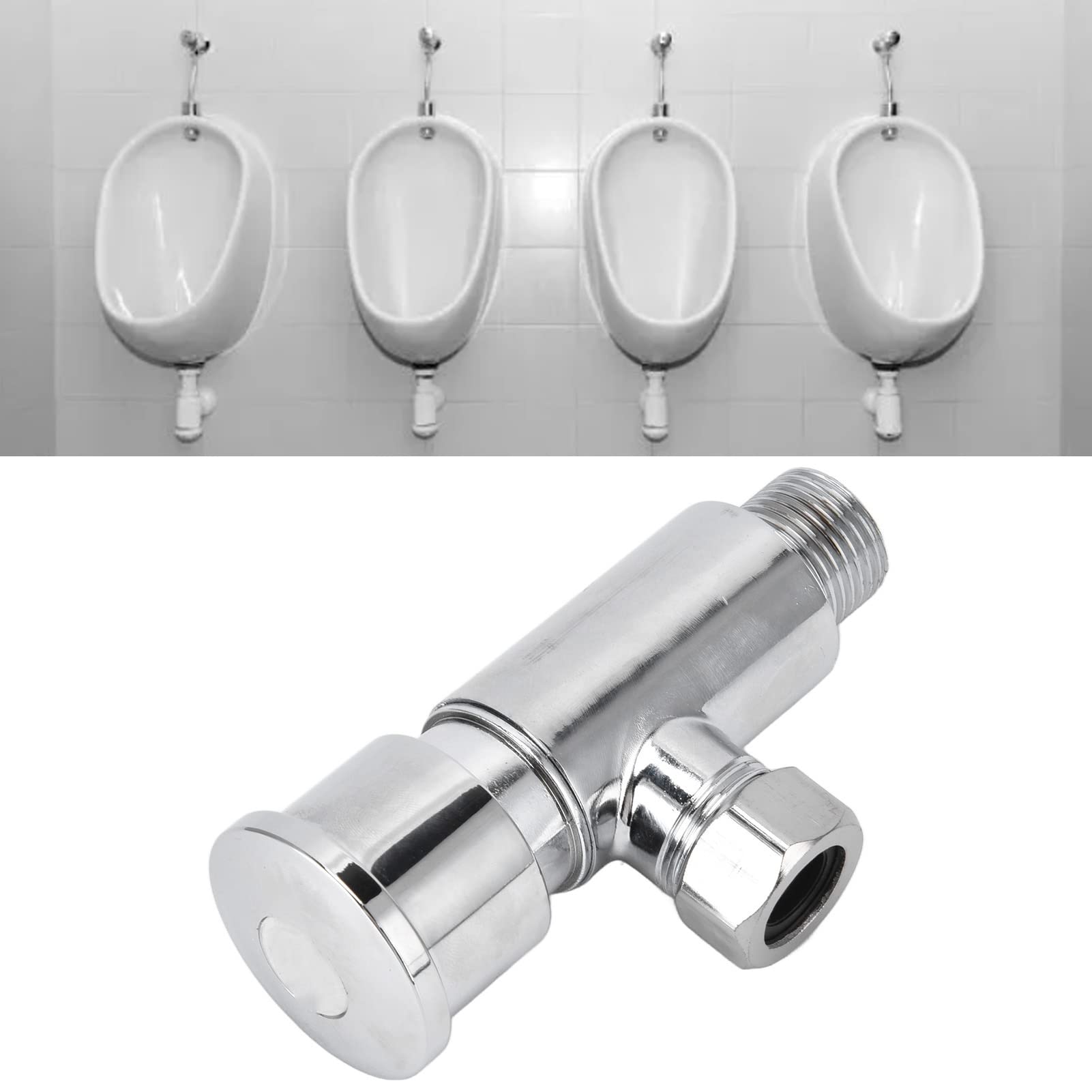 Flush Valve Push Button Type Zinc Alloy Wall Mounted Urinal Flush