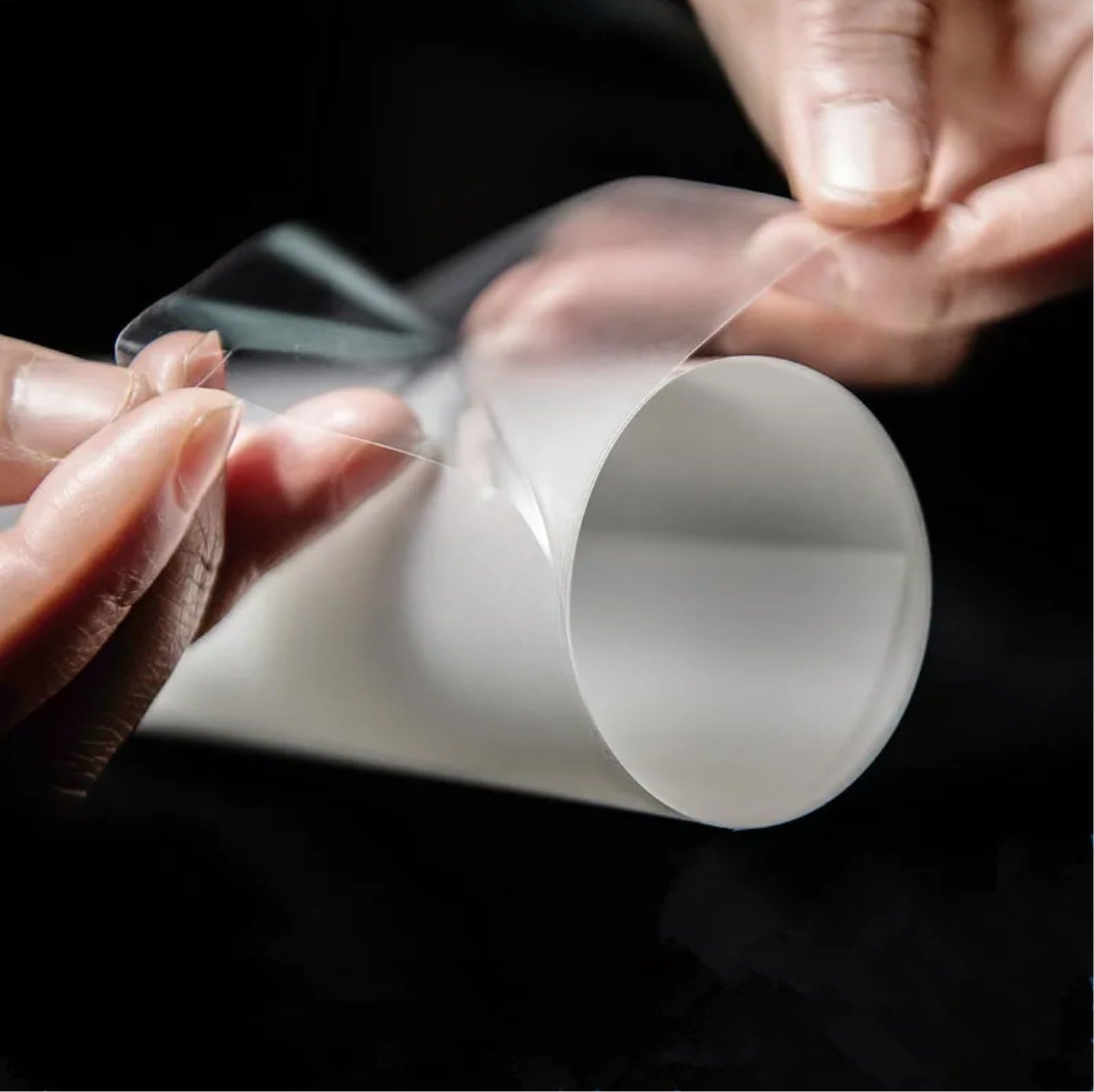 Vinyl Transparent Car Protective Film Air Release Bubble Free Lemination Clear (Clear Matt Film, 12x48 Inch)-image-16