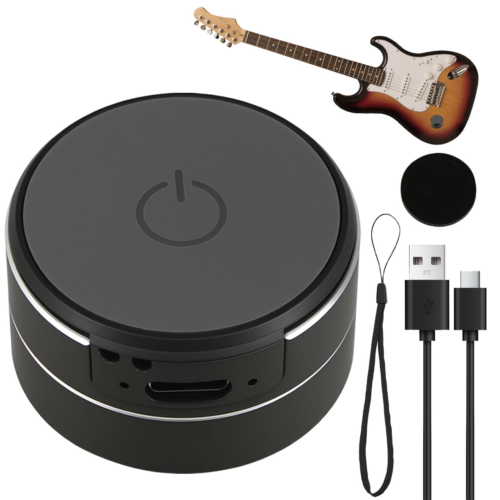 Mini Speaker Bone Conduction Magical Sound Bluetooth Portable Stereo Sound, Built-in Microphone, Dual 360° Speaker Connection Surround Sound for Travel, Camping, Shower, Office, Party, Beach