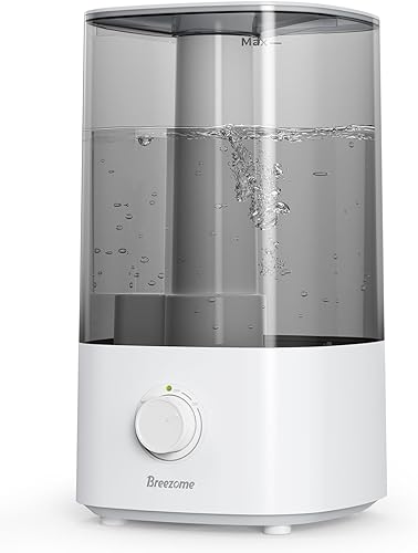BREEZOME Humidificadores de 4 litros para dormitorio, humidificadores ultrasónicos de niebla fría de llenado superior para bebé, plantas, guardería,