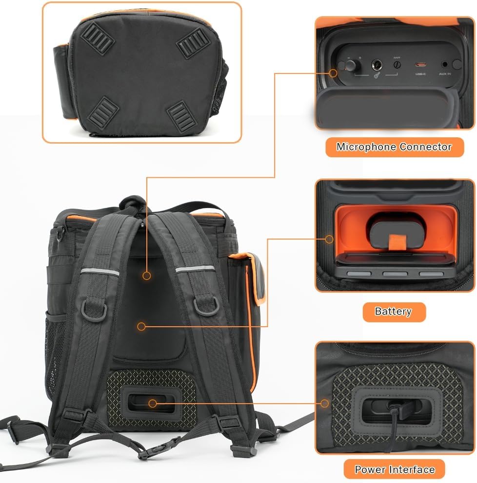 Heavy Duty Speaker Carrying Bag Adjustable Shoulder Strap for PartyboxEncore2