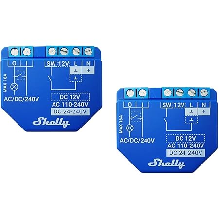 Shelly 1 PM - Interruttore Wi-Fi Intelligente Con Misuratore Di Consumo, Controllo Da App E Assistenti Vocali
