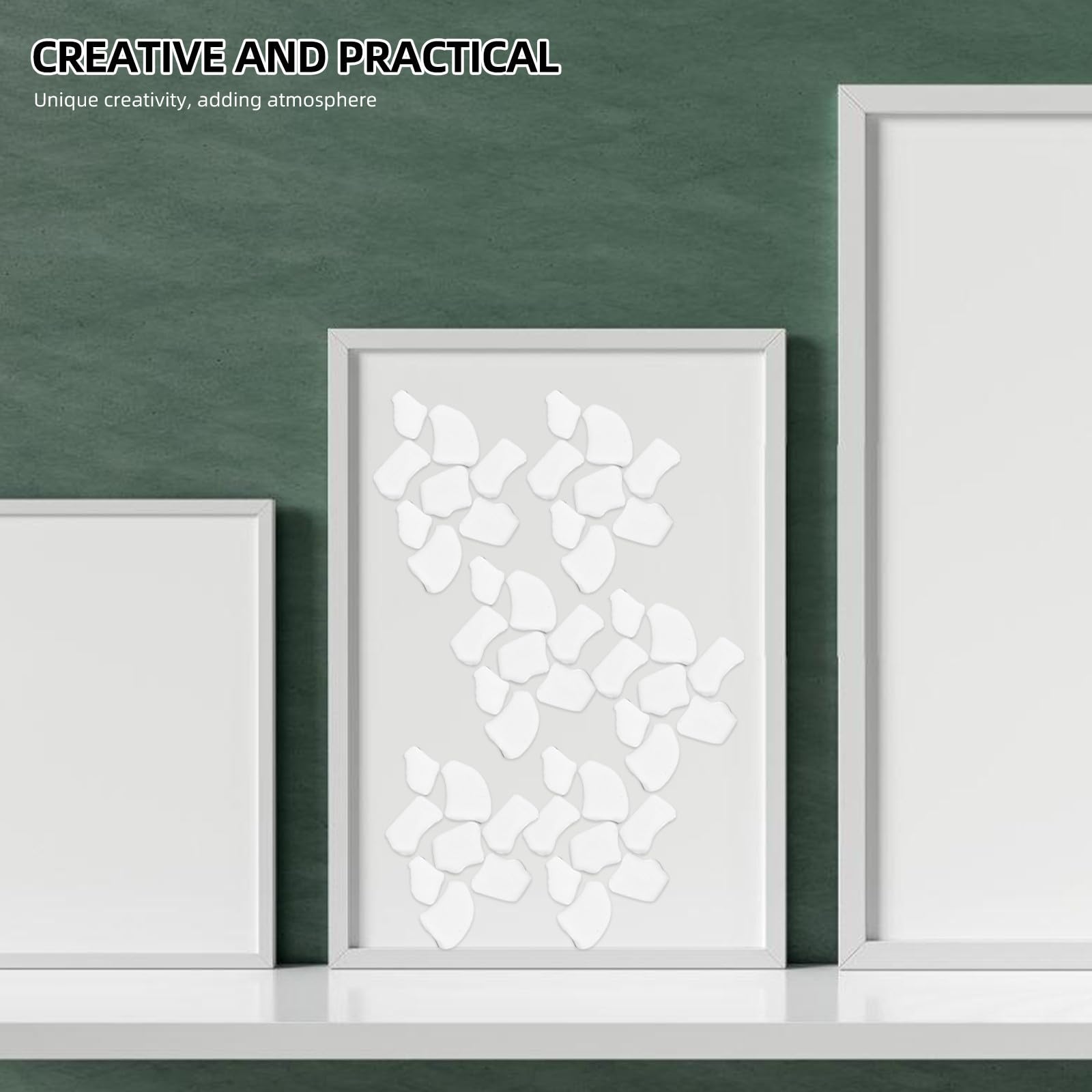 Piezas de Cerámica para Mosaico Diy, Irregulares, 1000g, de Color Blanco