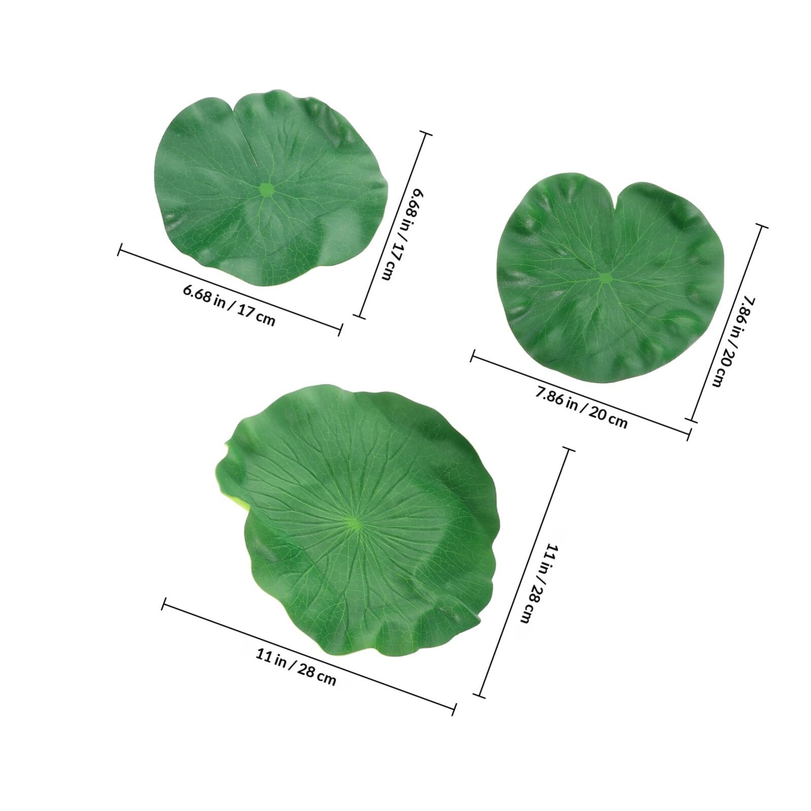Set de Table Antidérapant en Plastique Vert Forme Feuille de Lotus 3pcs, Résistant à l'usure et Isolant Thermique, pour Buffets et Restaurants