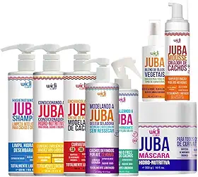 Kit Widi Care Juba Completo 8 Produtos Vegano Creme Pentear Encaracolando Cabelo Tratamento