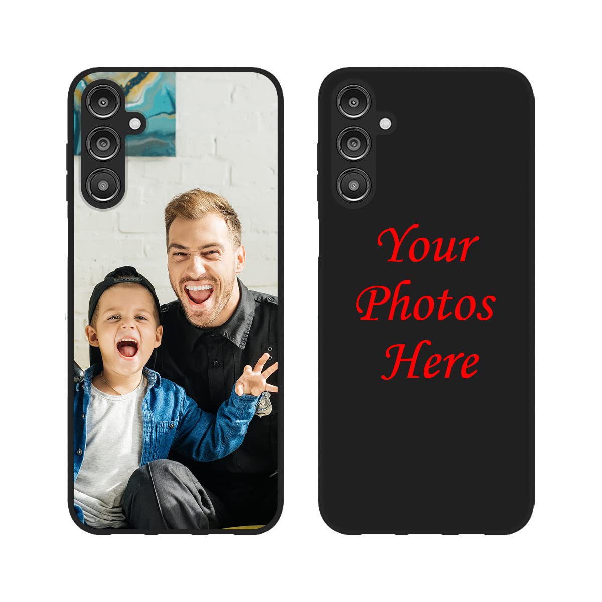 Personalized Phone Case for Samsung Galaxy A14 5G, Multi-Photo Anti-Scratch Soft Shock-Proof Protective Customized Photo Case Make Your Own Cover for