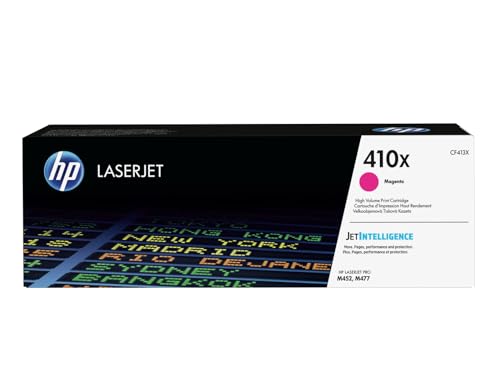HP 410X CF413X Toner Magenta Grande capacité Authentique Color LaserJet Pro M377 / M452 / M477, XL