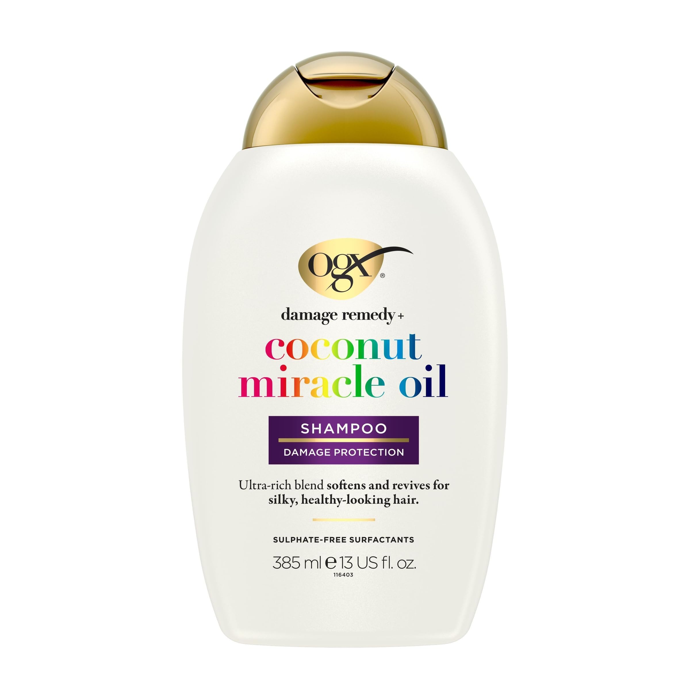 Ogx Extra Strength Damage Remedy + Hydrating & Repairing Coconut Miracle Oil Shampoo For Damaged &...