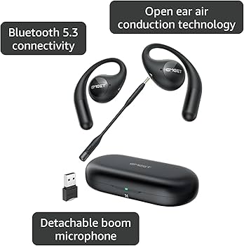 Amazon.com: EMEET Airflow Open Ear Headphones with Mic, Zoom Amazon.com: EMEET Airflow Open Ear Headphones with Mic, Zoom