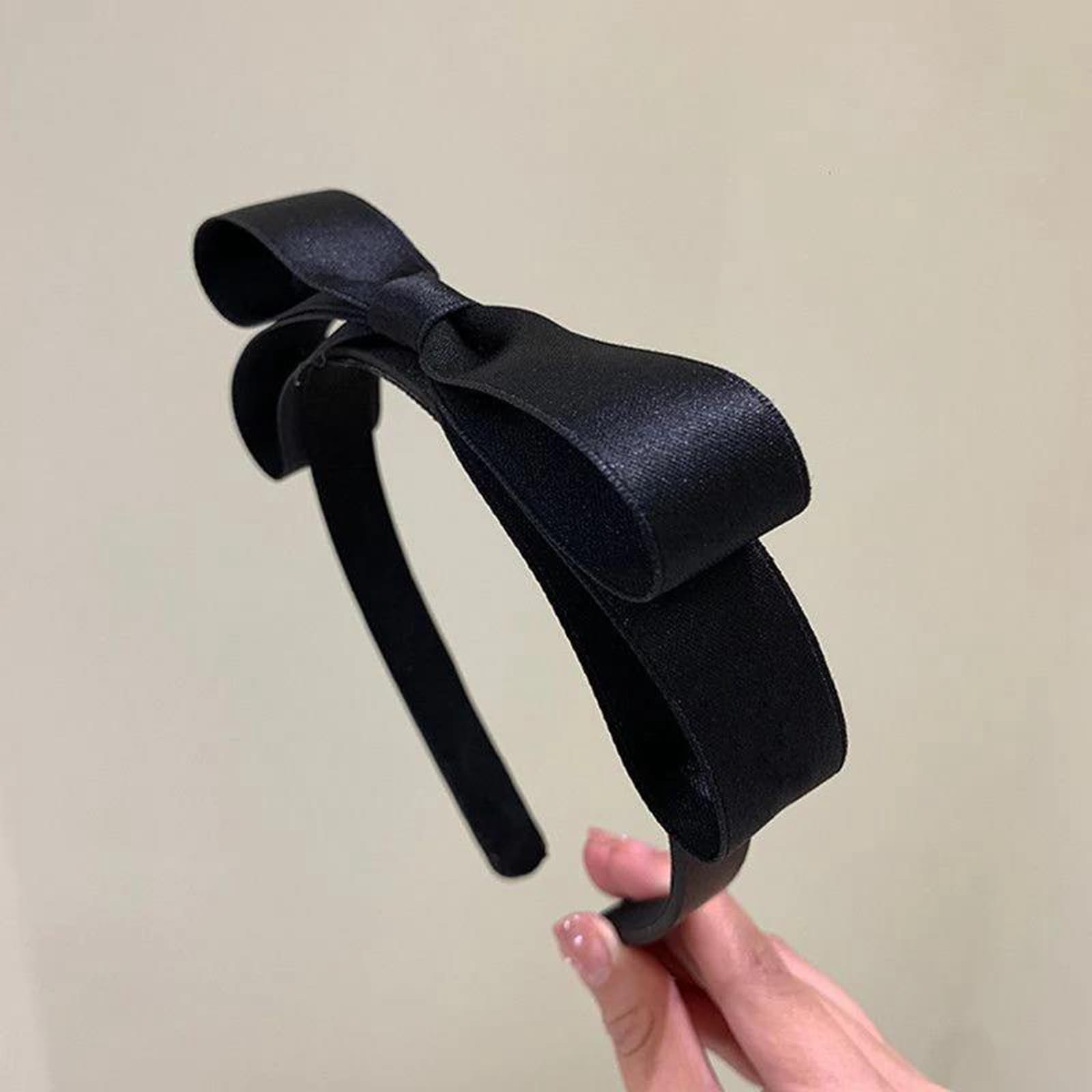 Fascia per capelli con doppio fiocco per donna, nuova moda, semplice, per lavare i capelli, fascia per capelli da donna, copricapo, accessori per capelli