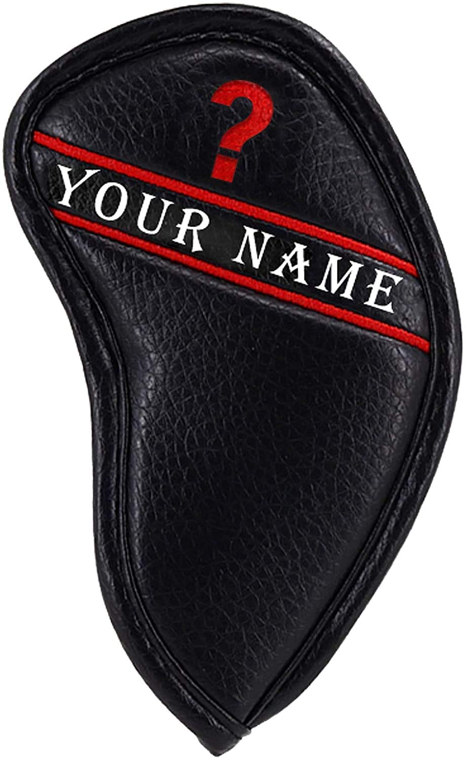 Craftsman Golf12pcs or 1pc Black Leather Golf Iron Head Covers Set Headcover Colorful Number Embroideried for Callaway Ping Taylormade Cobra Also Custom Version w/Your Name