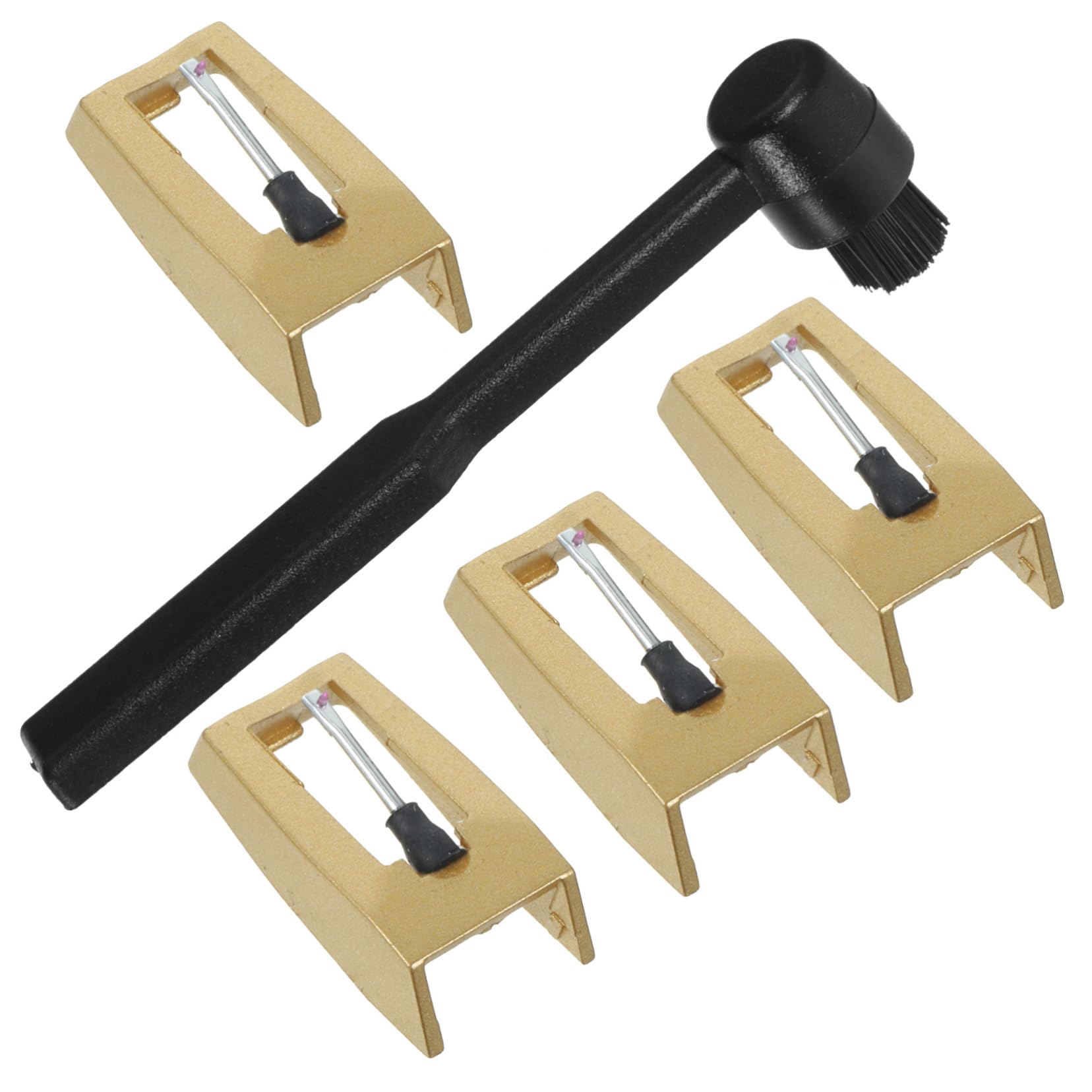 Sosoport Vintage Turntable Needle Replacement 5pcs Record Player Needle for Vinyl Records