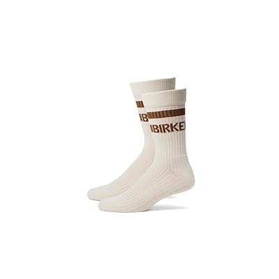 Birkenstock Cotton Crew Stripe Socks Crew Cut Socks Shoes Eggshell