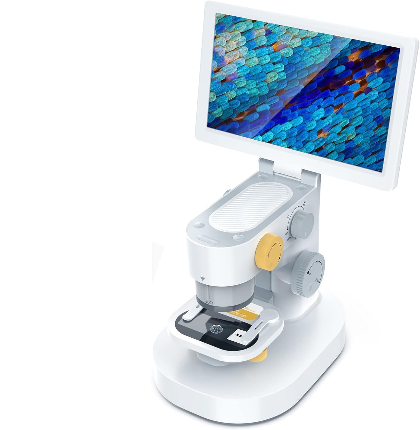 9" LCD Microscope, 100x-1000x Magnification, 1080P Digital Screen Microscope Inspection Camera, with LED Lights, Built-in 32GB Memory Card, USB Electron Microscopes Compatible with Windows, Mack-Book-image-7