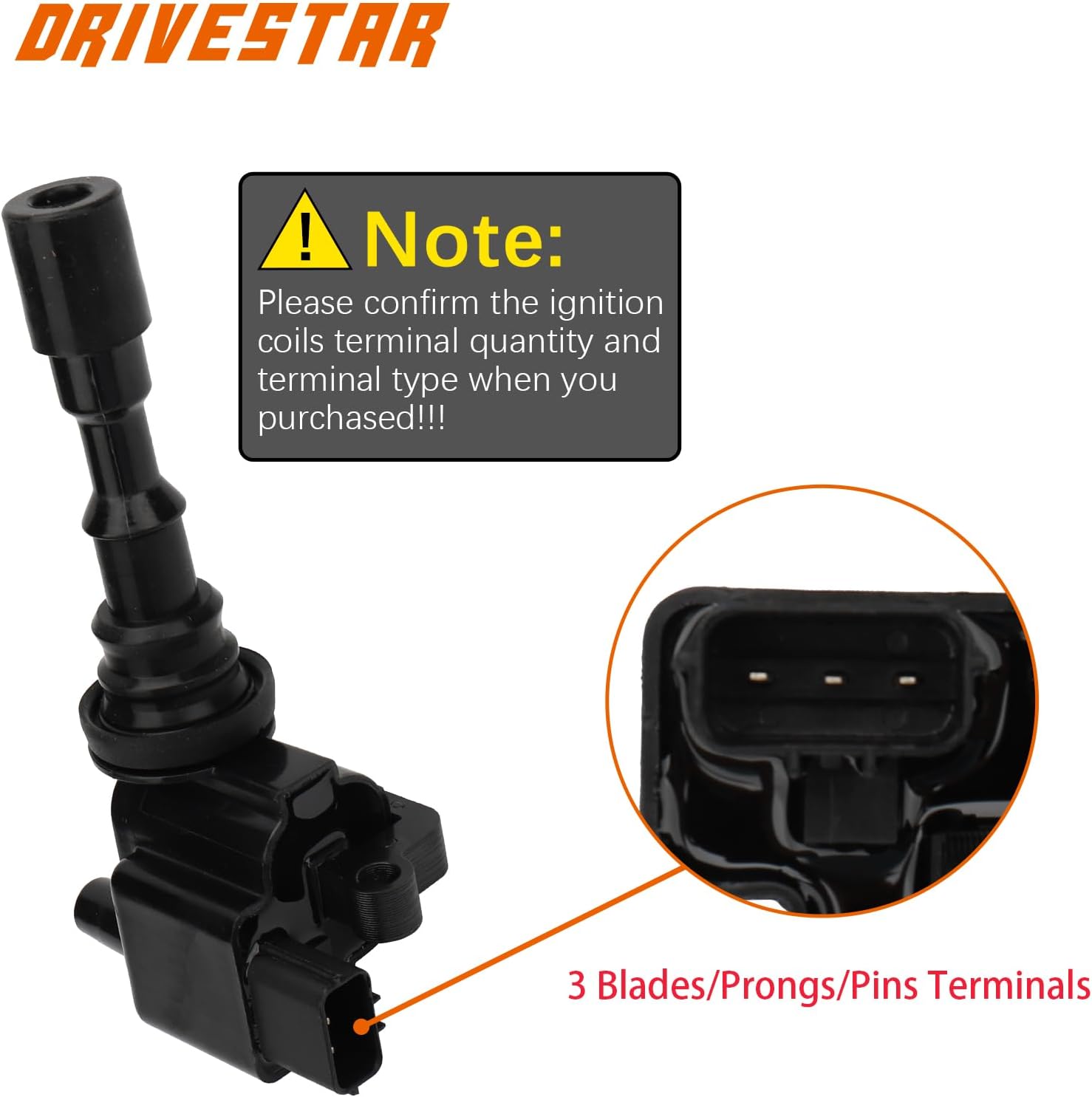 3 Pack Ignition Coil Pack Compatible for 2002 2003 2004 2005 Kia Sedona 2001 Hyundai XG300 2002 XG350 3.0L 3.5L Replacement for UF432 C1353 27300-30509 C658