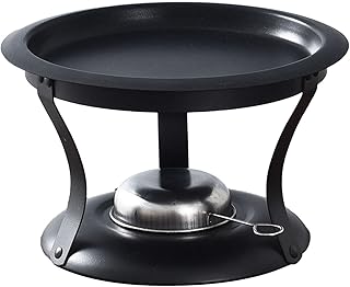 CALANDIS® Korean Table BBQ Grill Removable Gilling Plate for Picnics Garden People Black | 1 Set Grill Rack and Pan '