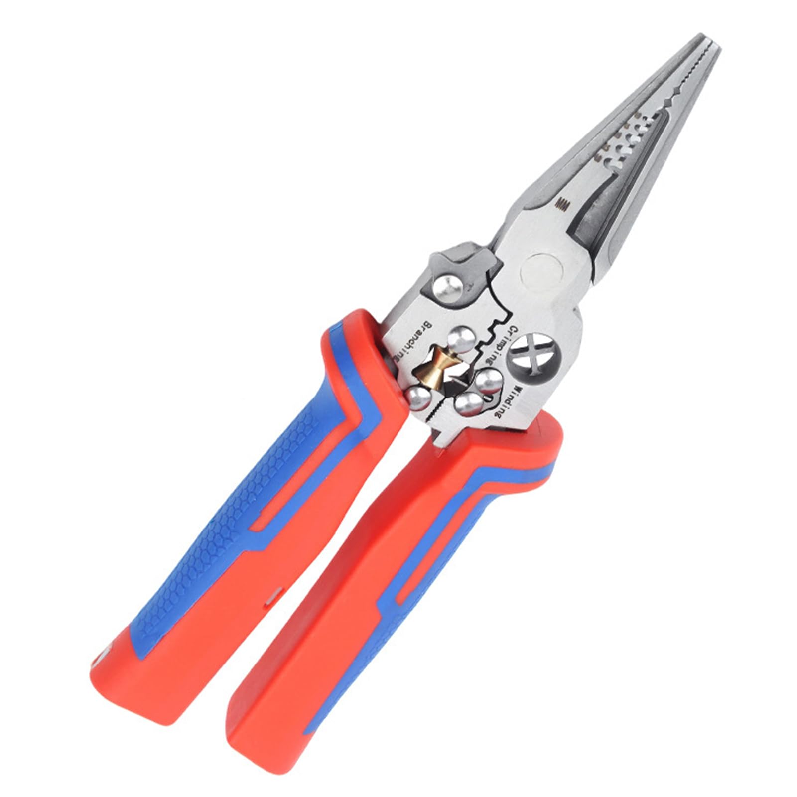 Duty Stainless Steel Wire Stripper Crimper Tool Industrial Multifunctional Electrical Wire Stripping and Crimping with Ergonomic Handle Electrician Pliers