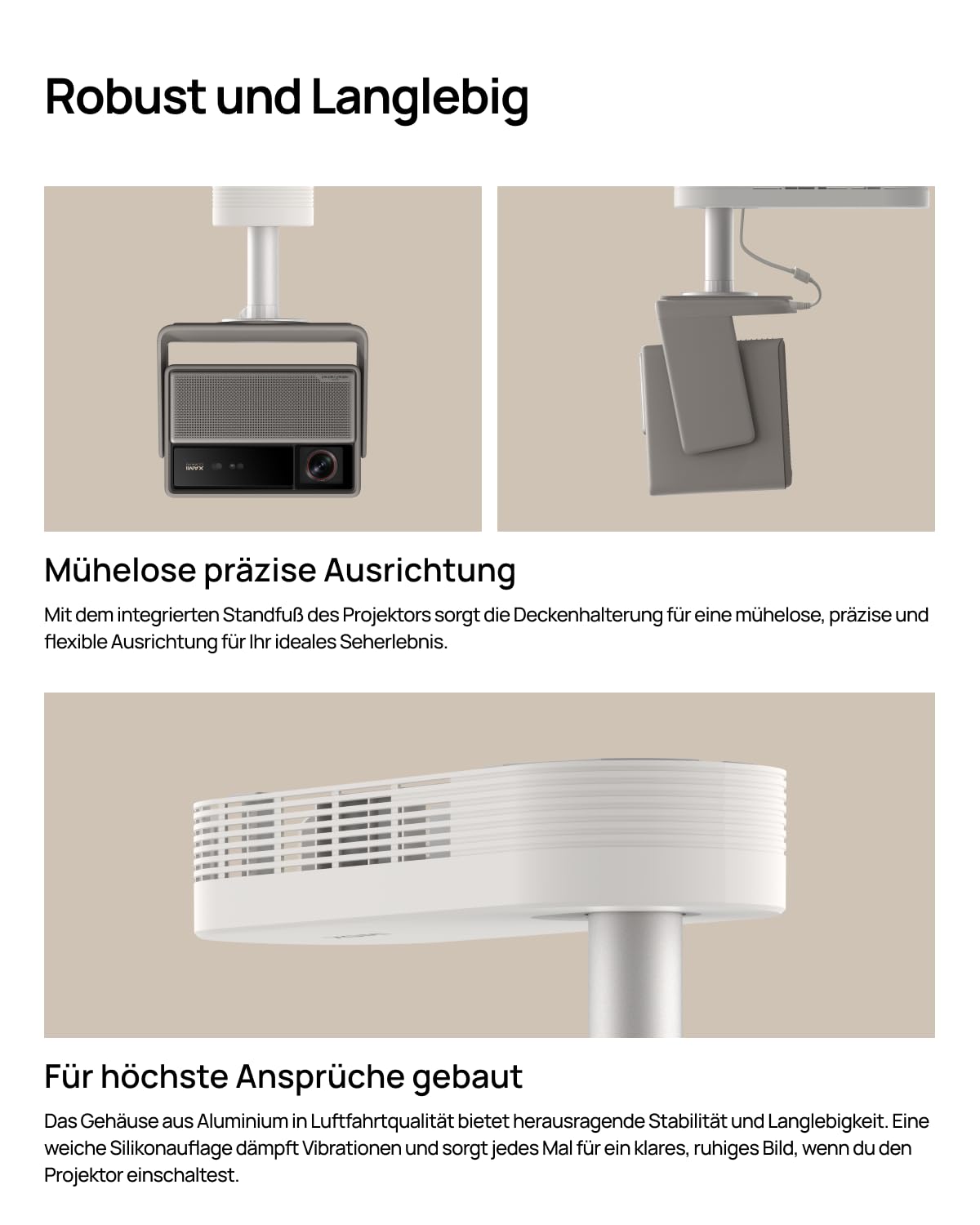 XGIMI-Deckenhalterung (2026) mit verstecktem Stauraum für Horizon 20 Serie