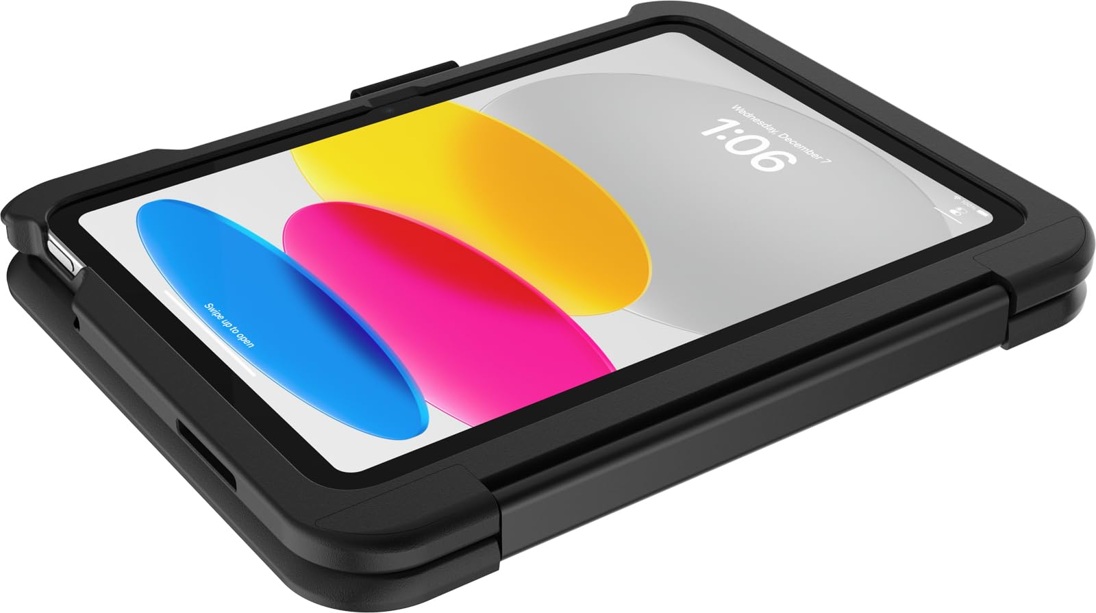 OtterBox Achiever Keyboard 360 Etui do iPad (A16) 11. / 10. Gen, Czarne | Do iPad 11" 2025, iPad 10,9" 2022, wstrząsy etui z klawiaturą Nordycki, zgodne z normą wojskową, Bez Opakowania Detalicznego
