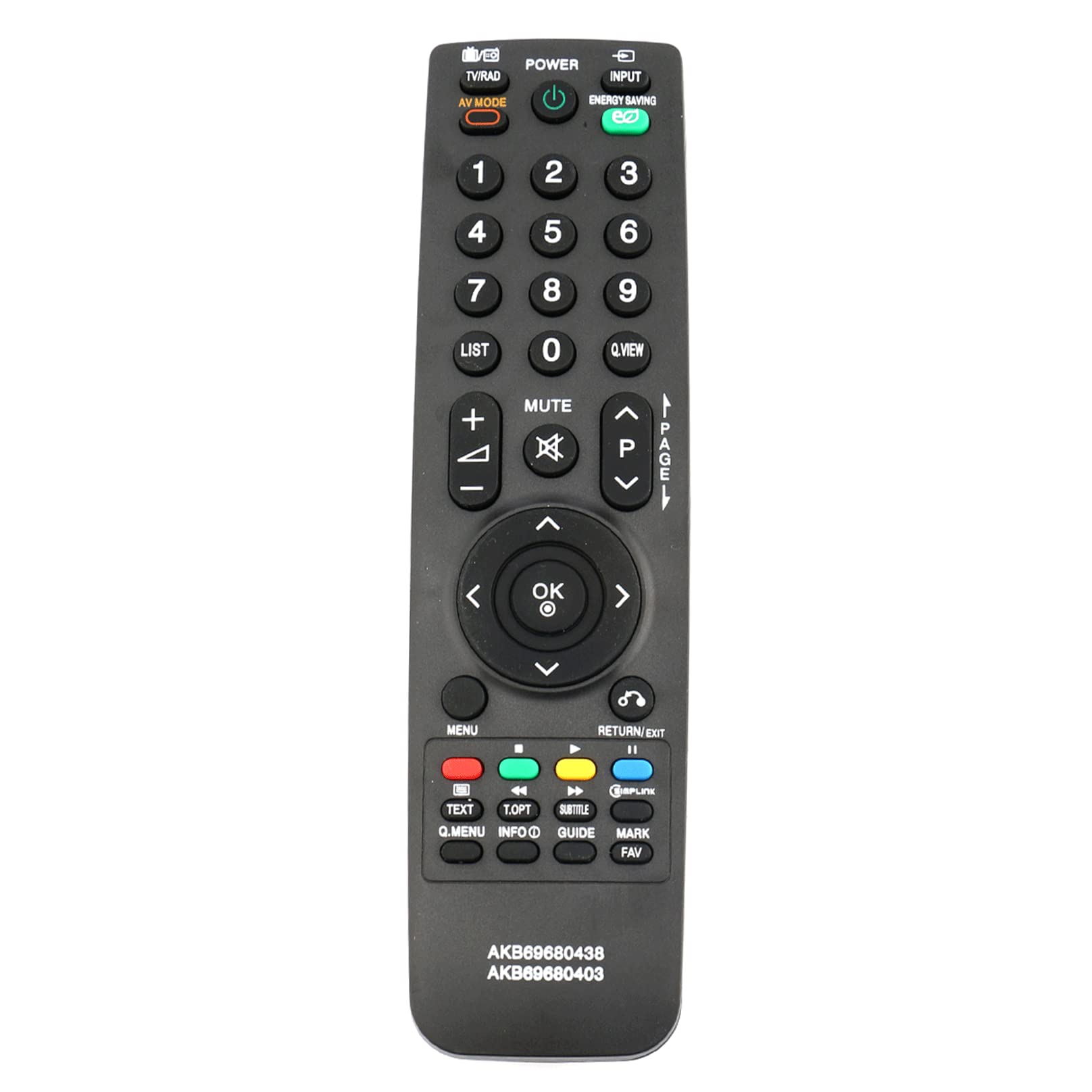 VINABTY AKB69680438 Telecomando di ricambio per LG LCD LED TV 19LH2000 22LU4000 22LU5010 26LH2000 26LU5020 32LF2500 32LF2510 32LG2100 37LG2100 37LH2000 37LH3000 37LH3010 69710900010S 69710T00017Q
