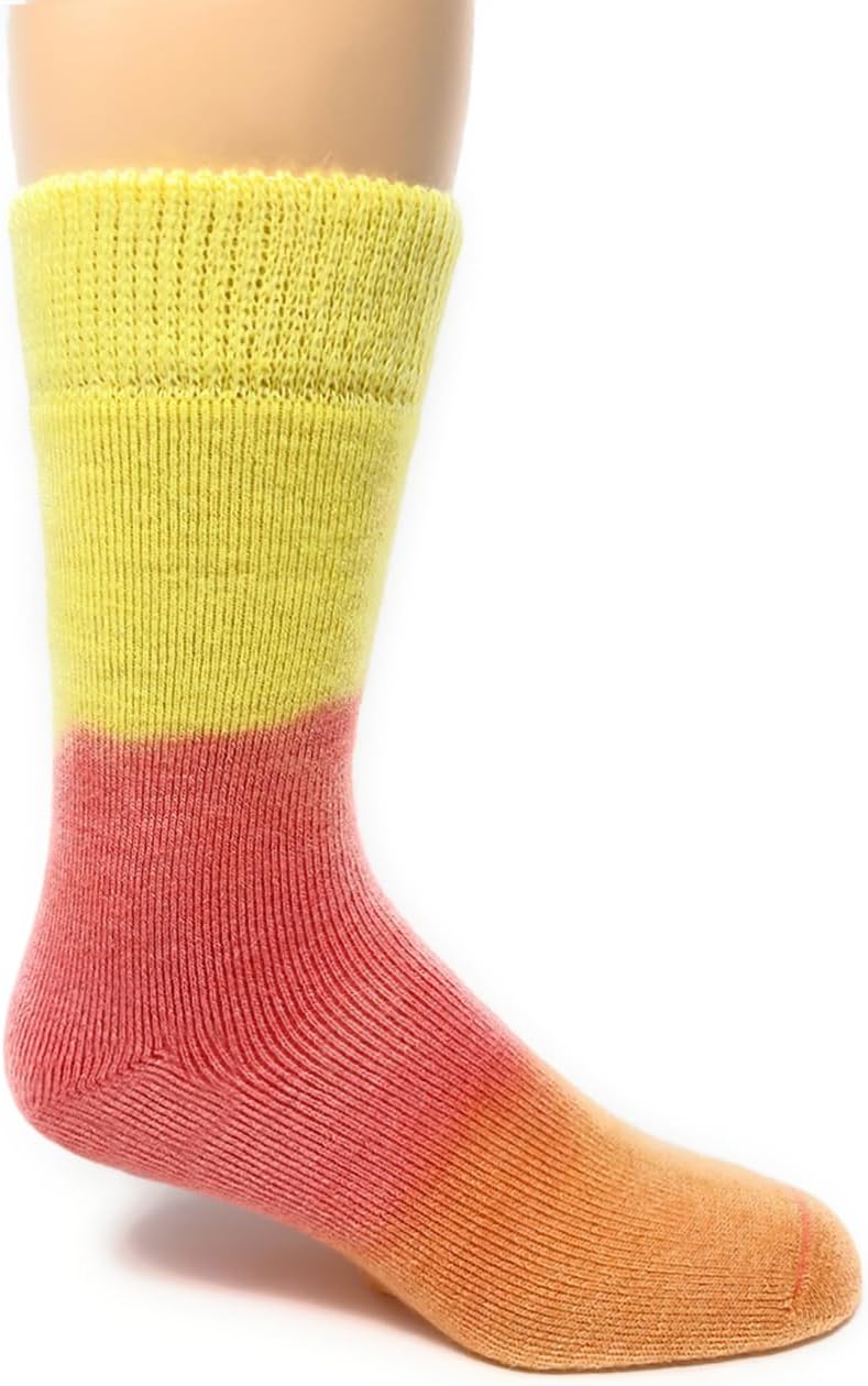WARRIOR ALPACA SOCKS - Outdoor Alpaca Wool Socks, Terry Lined with Comfort Band Opening For Men And Women (1 PAIR Large, Sunset Vibes Pastel) - Image 3