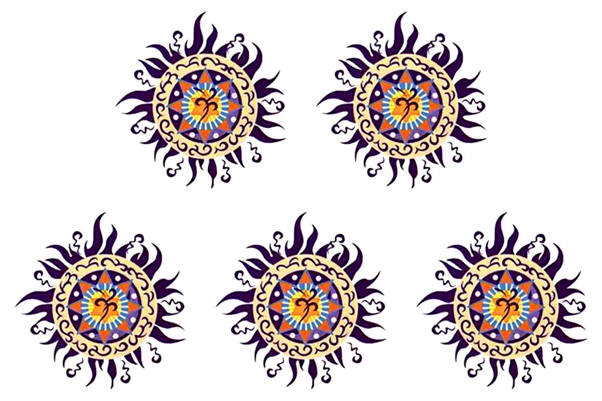 Amazon.co.jp: （キングホース）KING HORSE タトゥーシール 太陽